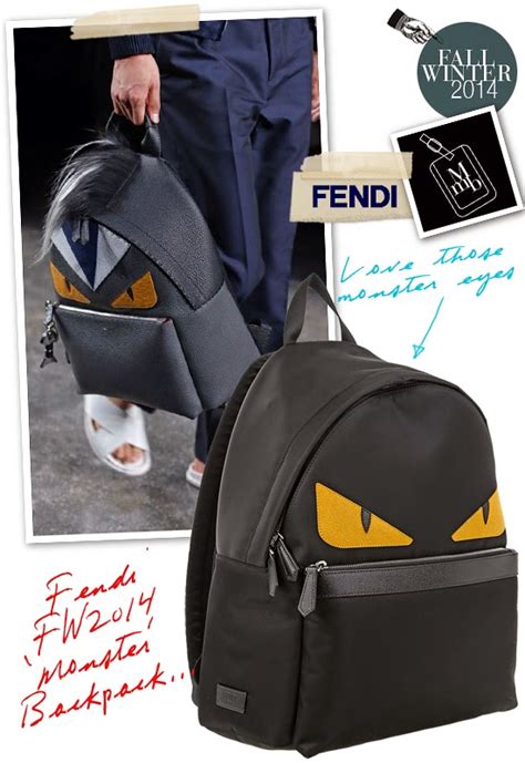 fendi bag bugs bag|fendi bag bugs monster backpack.